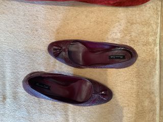 Zapatos vintage burdeos Massimo Dutti Talla 38