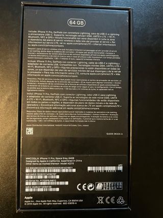 iPhone 11 Pro 64 GB Space Gray