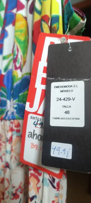 Vestido largo estampado floral