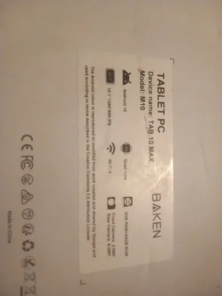 Tablet Android 15 Full Equip