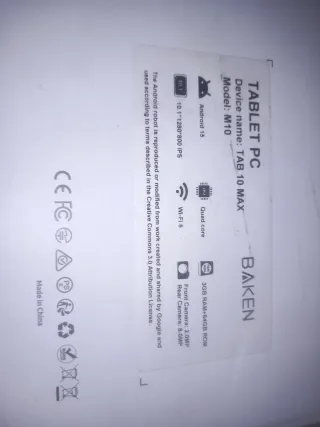 Tablet Android 15 Full Equip