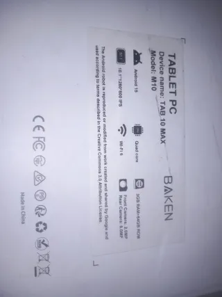 Tablet Android 15 Full Equip