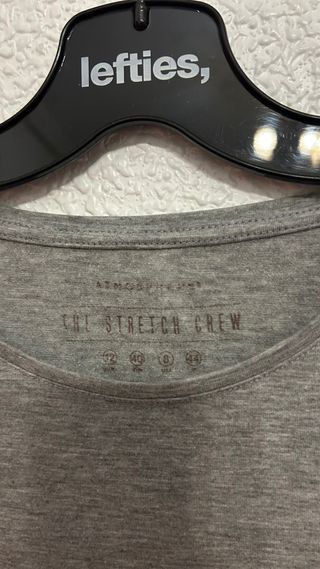 Camiseta Lefties Gris Manga Corta Talla M