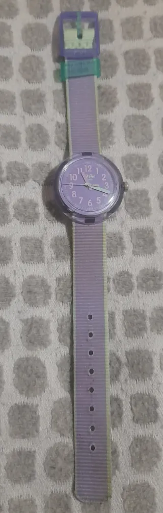 Reloj Flik Flak Morado y Verde