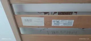 Cuna MiCuna blanca con dibujo de gato