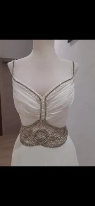 Vestido de Novia Blanco con Pedrería