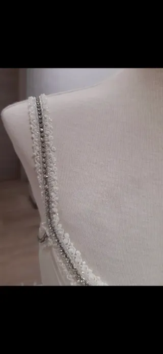 Vestido de Novia Blanco con Pedrería