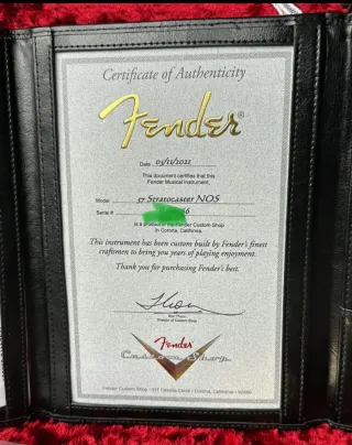 Fender Stratocaster Custom Shop Blonde Gold. Nuevo