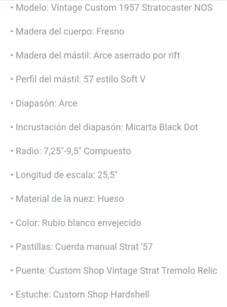 Fender Stratocaster Custom Shop Blonde Gold. Nuevo