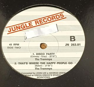 The Trammps - Untitled - JN 263 81 - VG+ Titles In