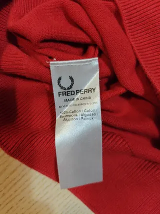 Jersey de pico Fred Perry - Talla M