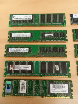 Lote de 10 Memorias RAM (Leer descripción)