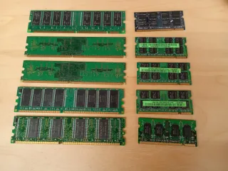 Lote de 10 Memorias RAM (Leer descripción)