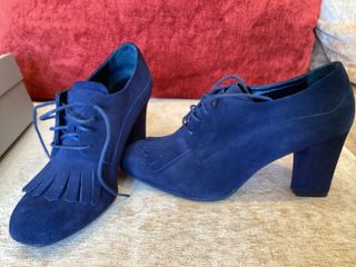 Zapatos vintage Paco Herrero, Talla 38, de ante