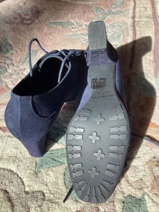 Zapatos vintage Paco Herrero, Talla 38, de ante