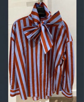 Camisa Zara Talla M Rayas Lazo