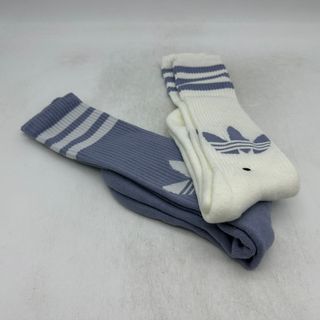 PACK 2 CALCETINES ALTOS ADIDAS BLANCO Y LILA 39-42
