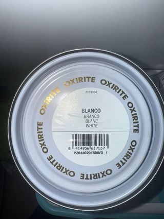 Oxirite Esmalte Antioxidante Liso Brillante Blanco