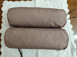 Cojines cilíndricos 26+11beige y marrón