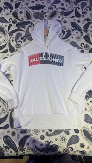 Sudadera Jack & Jones Blanca Multicolor