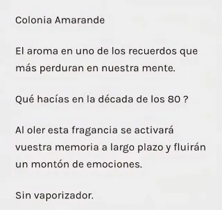 Colonia Amarande 100% Original