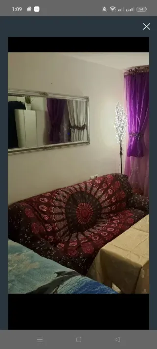 Sofá tela estampado mandala