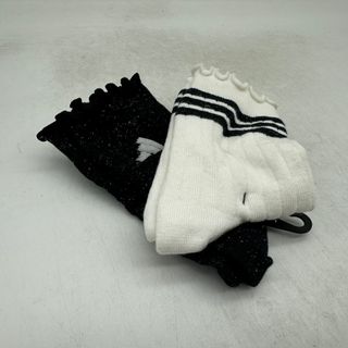 PACK 2 CALCETINES ADIDAS NEGRO Y BLANCO 37 - 39