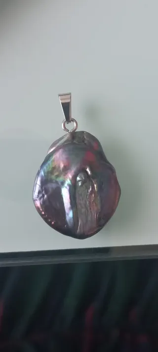 Colgante Perla Barroca Agua Dulce Multicolor