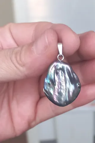 Colgante Perla Barroca Agua Dulce Multicolor