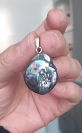 Colgante Perla Barroca Agua Dulce Multicolor