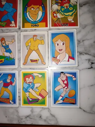 Lote 12 Cromos Chicho Terremoto y bola de Dan 90's