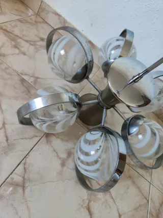 Lámpara Techo Space Age Años 60