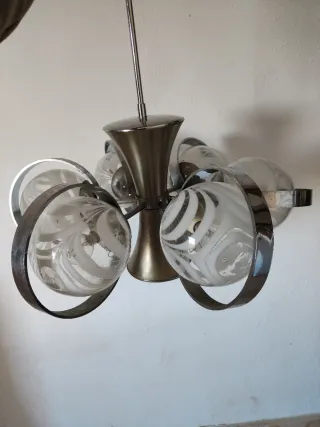 Lámpara Techo Space Age Años 60