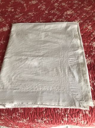 Juego de sábanas de algodón blanco para cama 1.40