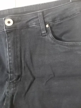 Short vaquero push-up negro XL