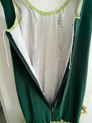 Vestido Flamenca Verde con Volantes