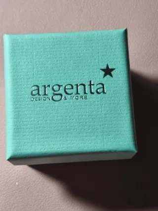 Anillo Argenta Flor Azul Plata 925