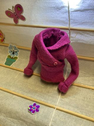 Maglione Barbie color boysenberry. Eccezionale