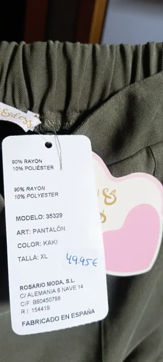 Pantalón verde oliva talla XL