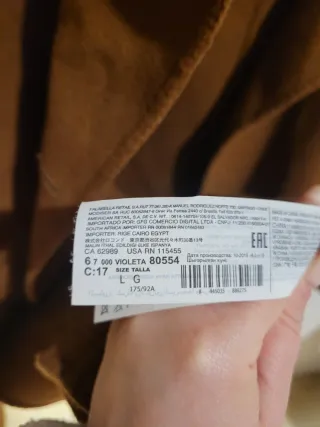 Abrigo Mango Marrón Doble Botonadura de Mango