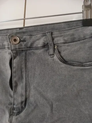 Short vaquero push-up gris XL