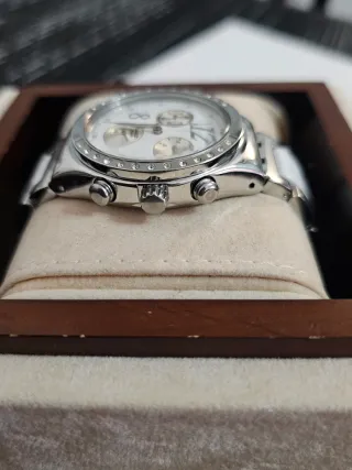 Swatch Chrono 2008 Reloj Plata Blanco