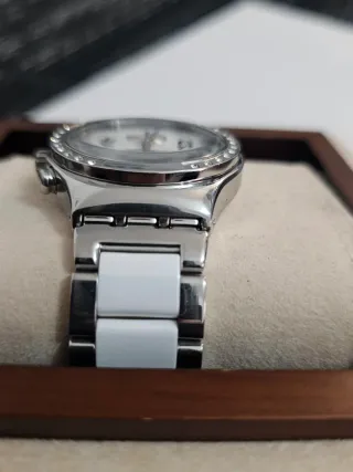 Swatch Chrono 2008 Reloj Plata Blanco