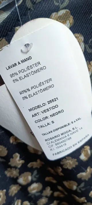 Vestido estampado floral talla S