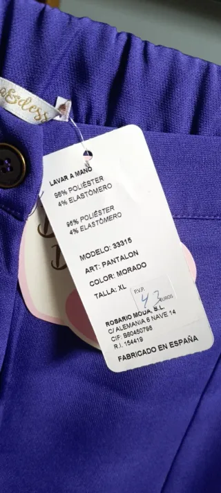 Pantalón morado talla XL