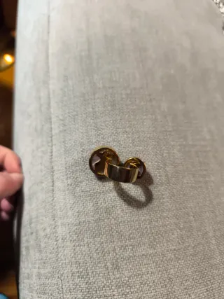 Anillo Tous Bright Dorado Piedra Morada