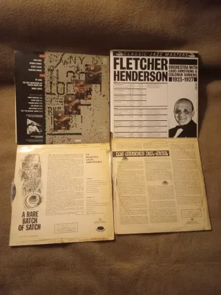 Lote 4 Vinilos Jazz: Armstrong, Henderson, Sharroc