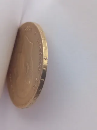 Moneda 25 Pesetas Oro Alfonso XII 1882