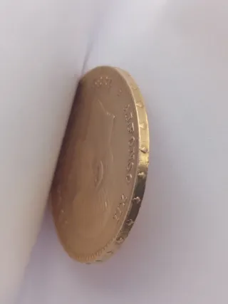 Moneda 25 Pesetas Oro Alfonso XII 1882