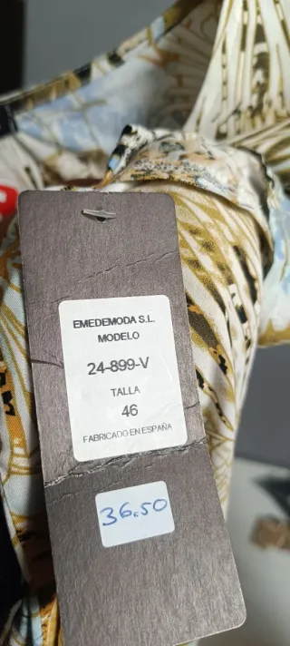 Blusa EMIL DE MODA Talla 46 Estampada
